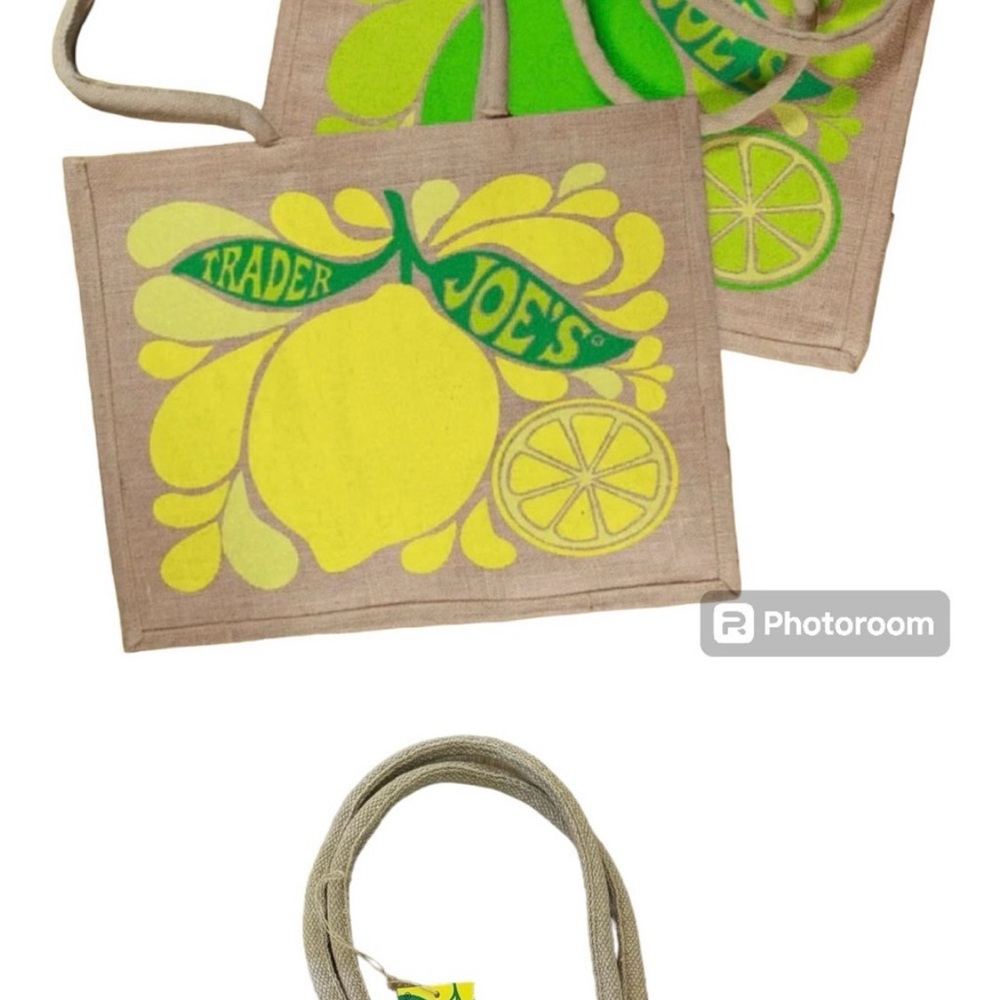 Trader Joe's Lemon Tote Bag